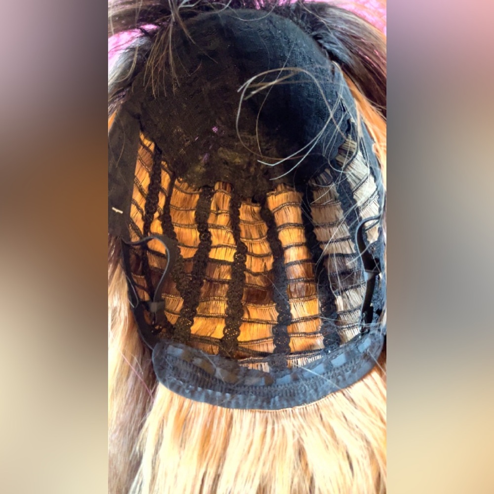 Synthetic long wavy bang wig - Picture 5 of 5